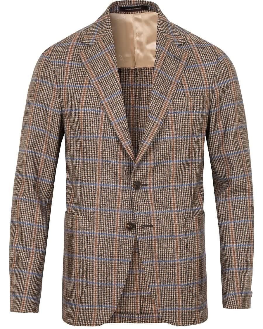 oscar jacobson epic check fratelli tallia di delfino blazer brown Opprinnelige Salg 5mvt2